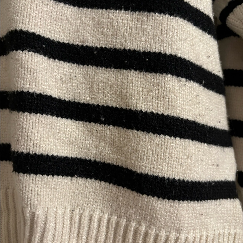 Philosophy Black and White Striped Sweater - Picture 5 of 5